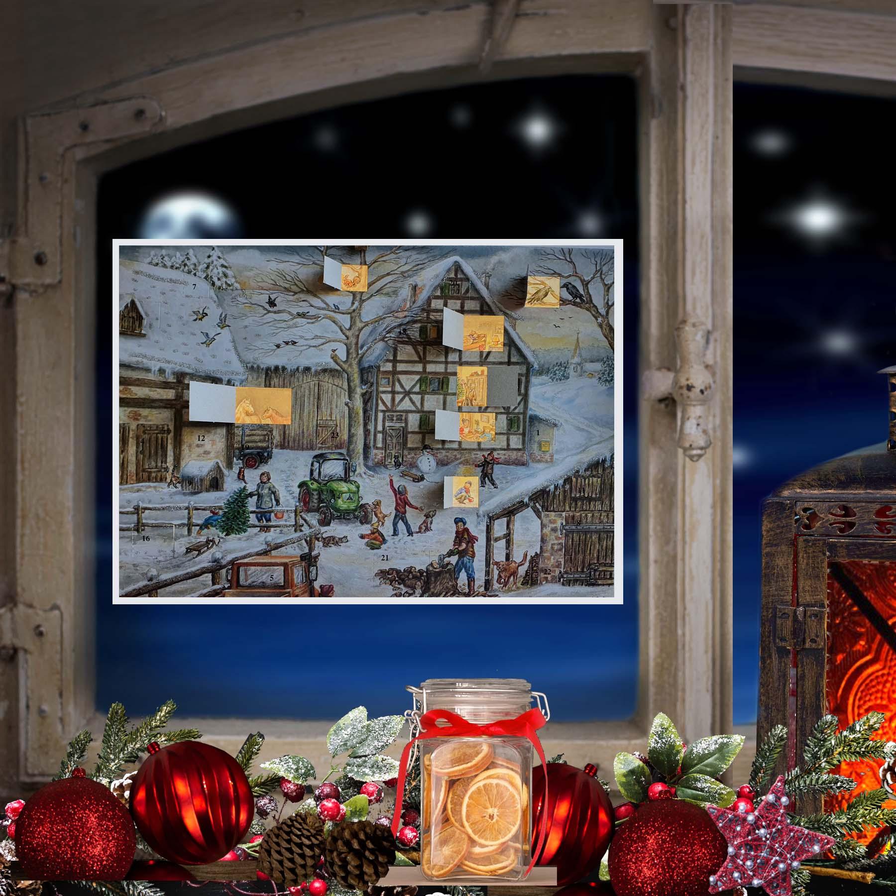 sellmer-verlag-adventskalender-winter-auf-dem-bauernhof-kinder-gro-format image 2