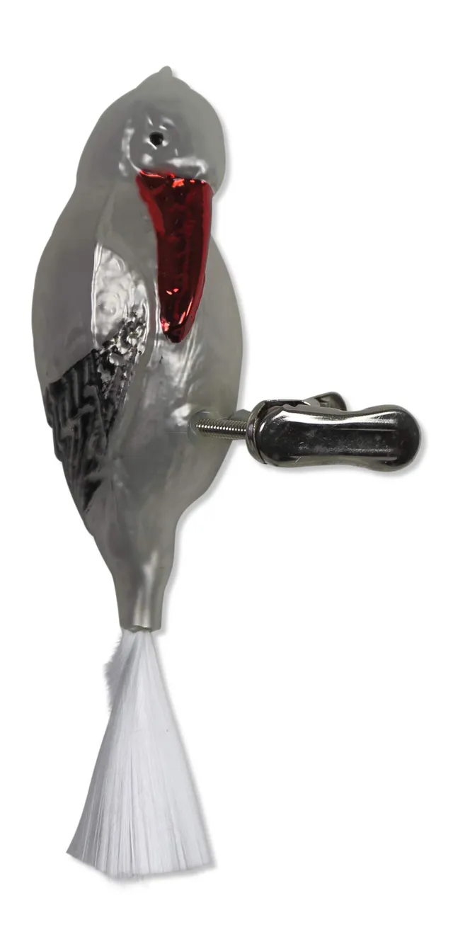 lauschaer-glas-storch-christbaumschmuck-mundgeblasen-handdekoriert image 1