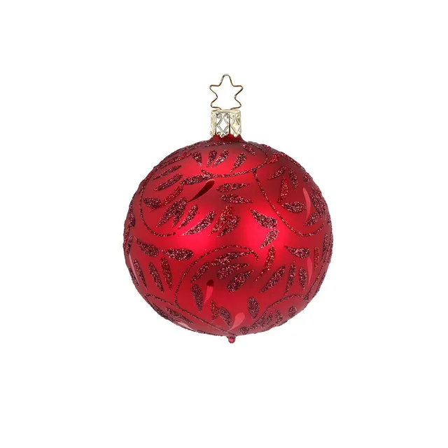 inge-glas-freudentanz-christbaumkugel-glas-6-cm-rot-classic image 1