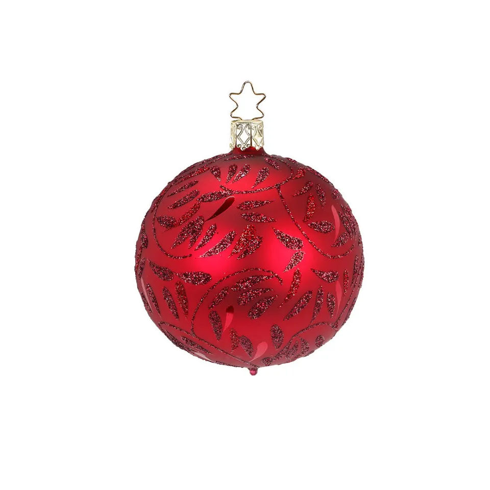 inge-glas-freudentanz-christbaumkugel-glas-6-cm-rot-classic image 1