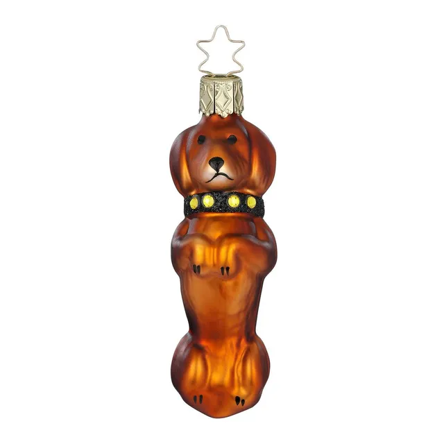inge-glas-brillanter-kurzhaardackel-glasfigur-9-5-cm-hellbraun image 1
