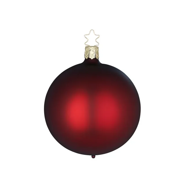 inge-glas-kugel-imperialrot-matt-12-cm-christbaumkugel image 1