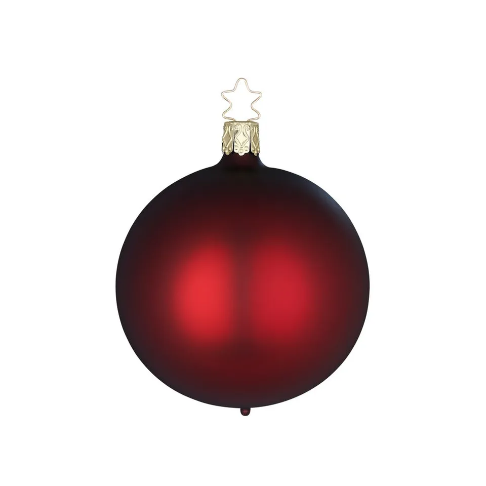 inge-glas-kugel-imperialrot-matt-12-cm-christbaumkugel image 1