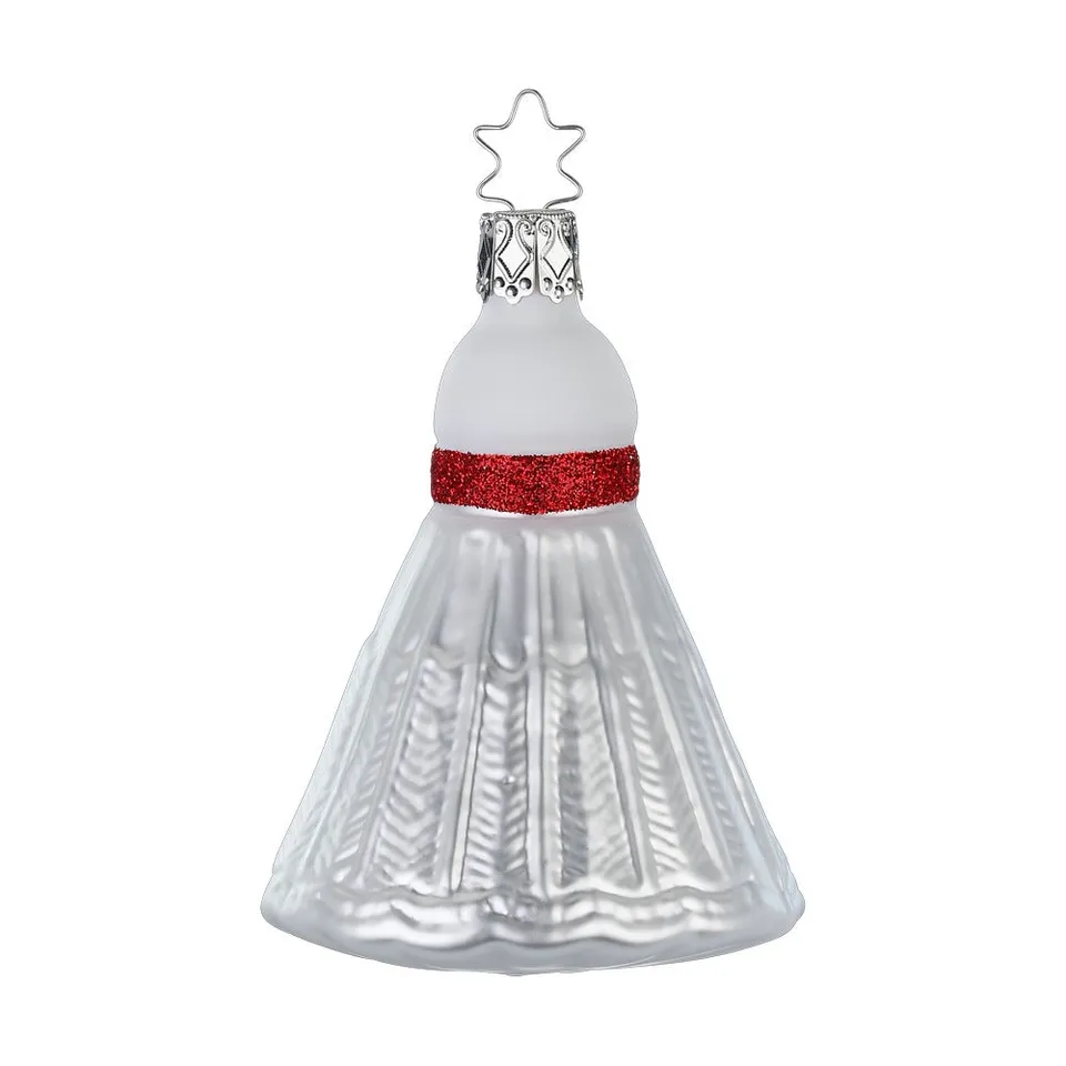 inge-glas-federball-christbaumschmuck-glas-wei-9-cm image 1