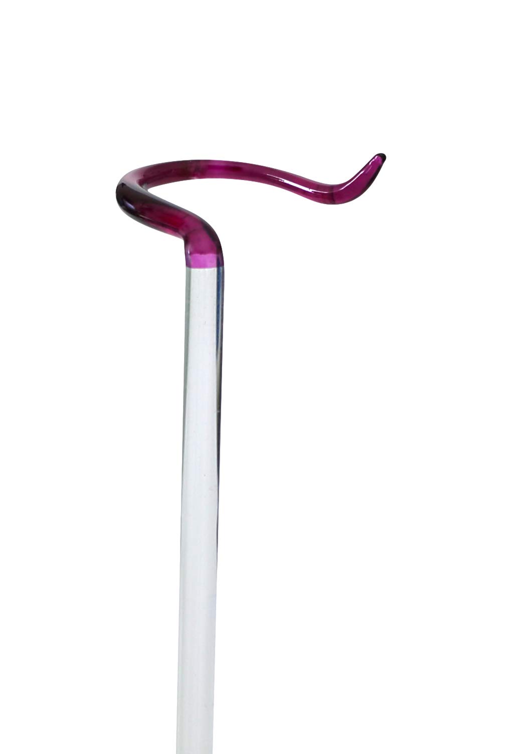 lauschaer-glas-orchideenstab-blumenstab-spitze-lila-3x-23-cm image 1