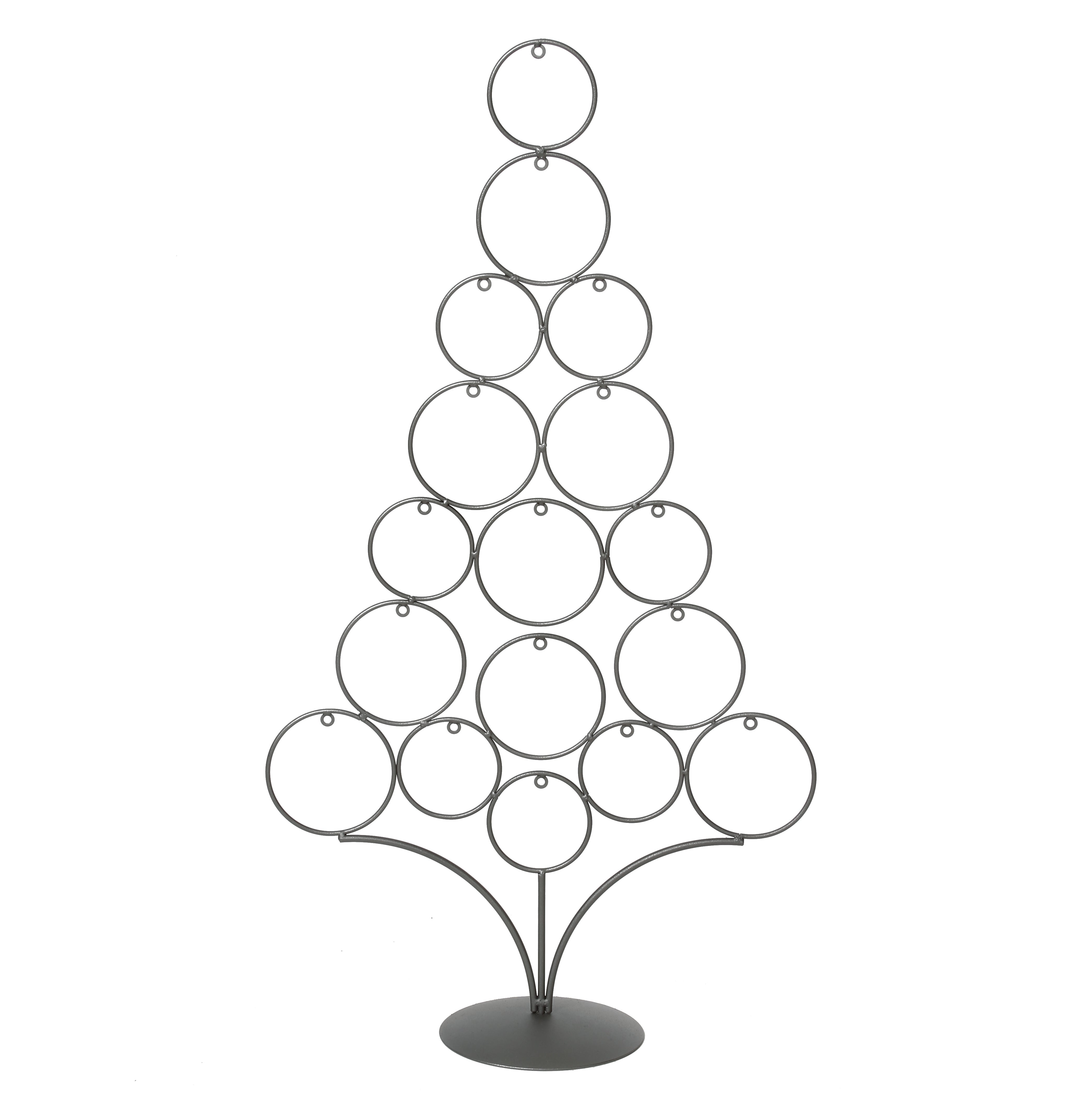 inge-glas-deko-baum-ringe-metall-83-cm-anthrazit-schwarz image 1