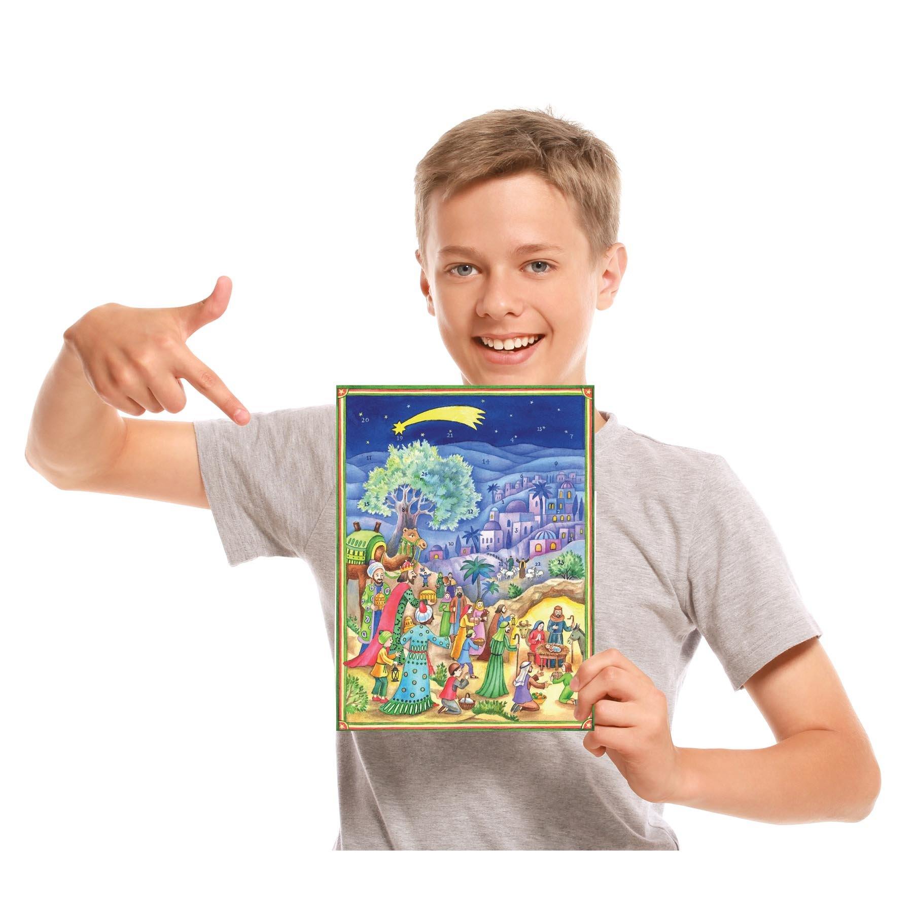 sellmer-verlag-adventskalender-besuch-an-der-krippe-religi-ser-papier-adventskal image 4