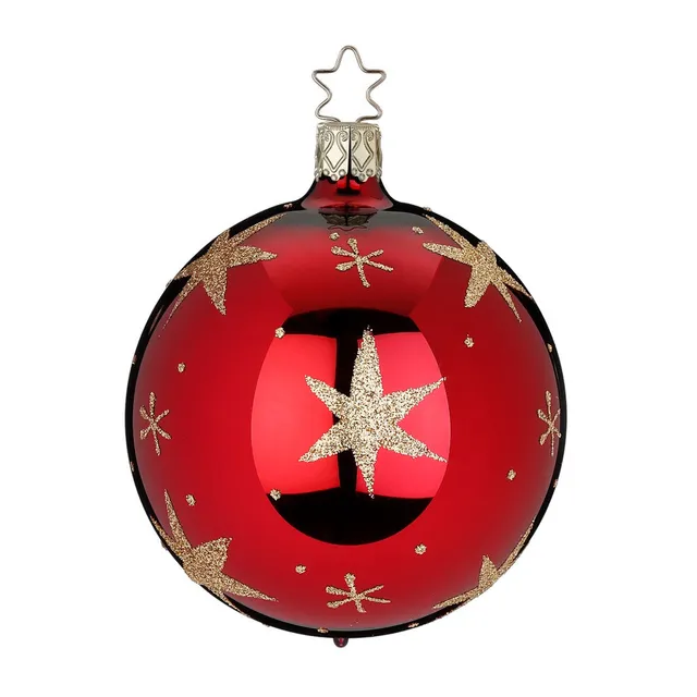 inge-glas-sternenlicht-christbaumkugel-8-cm-rot-classic-2 image 1