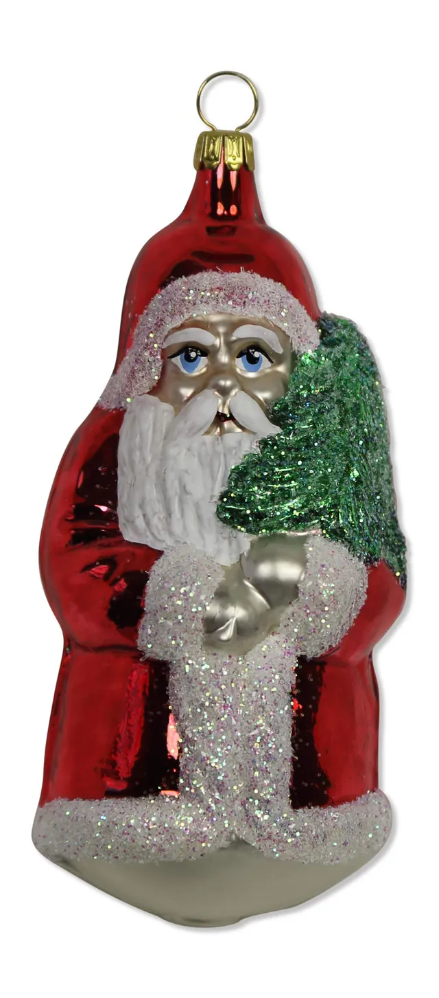 lauschaer-glas-weihnachtsmann-gro-rot-christbaumschmuck image 1