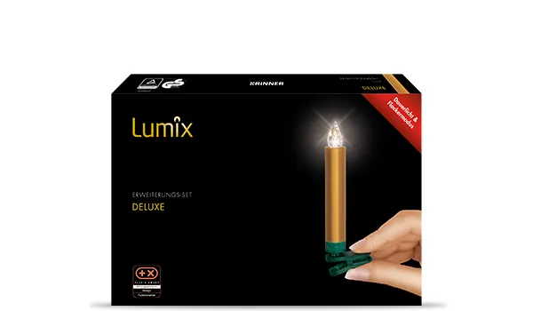 krinner-lumix-deluxe-gold-erweiterung-5er-led-kerzen image 1