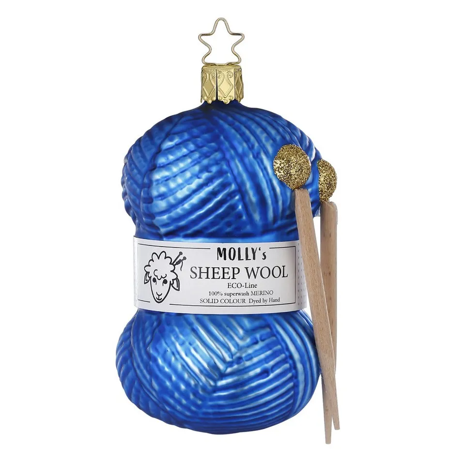 inge-glas-strickfreude-blau-christbaumanh-nger-glas-11-5-cm image 1