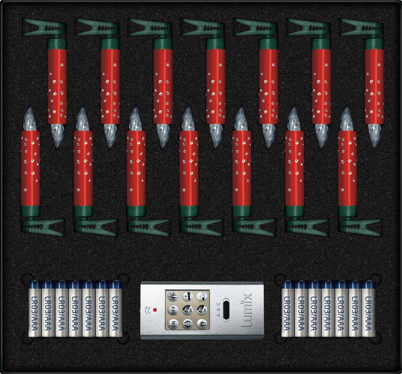krinner-lumix-superlight-crystal-rot-mini-basis-led-kerzen image 2