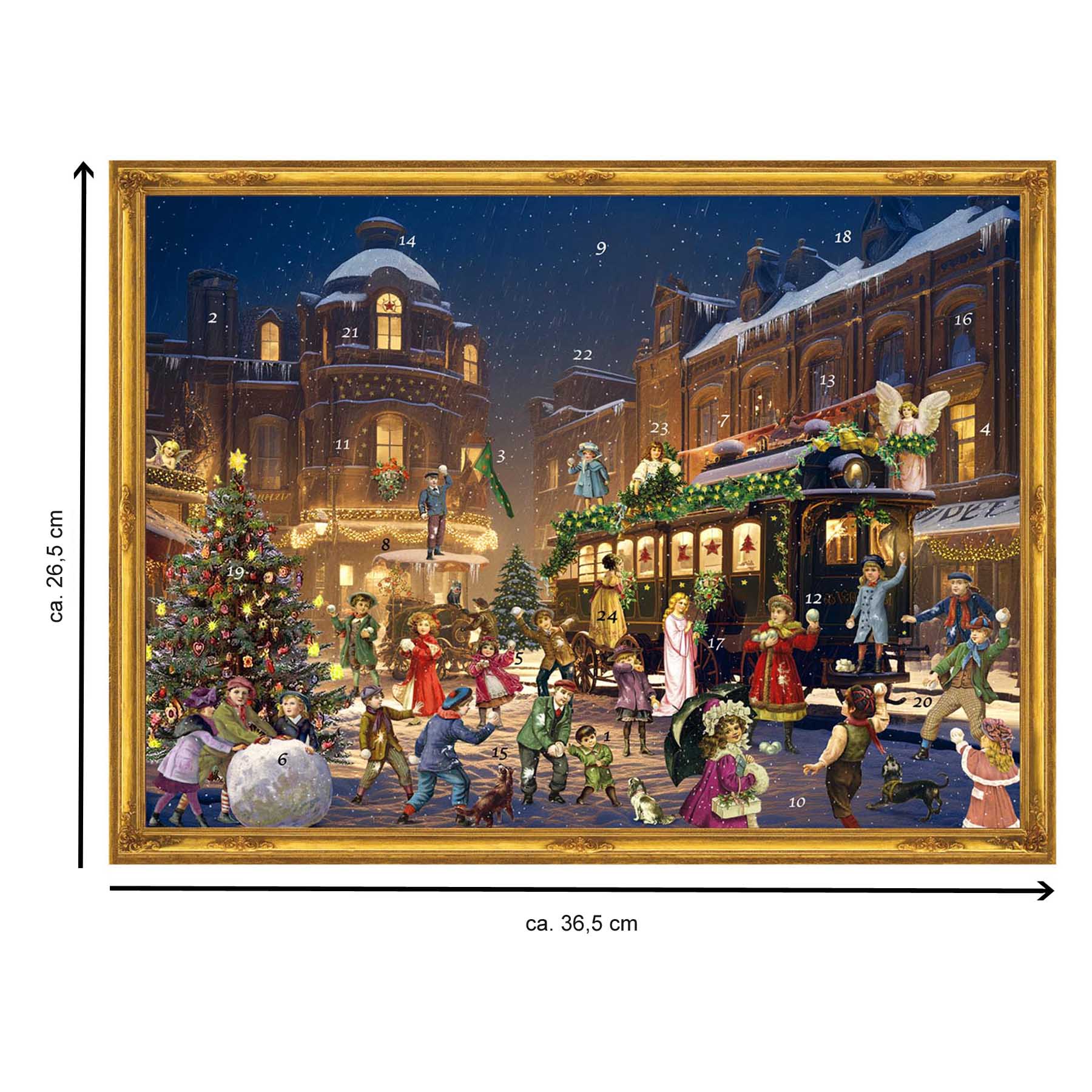 sellmer-verlag-adventskalender-weihnachtlicher-bahnhof-viktorianisch-gro-format image 4
