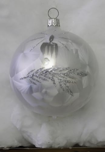 lauschaer-glas-christbaumschmuck-sortiment-wei-eislack-39-teile-mit-glocken-und- image 8