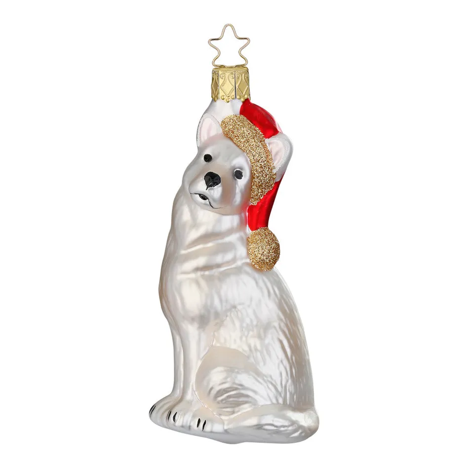 inge-glas-flocke-12-cm-wei-schneeflocken-anh-nger-glas image 1