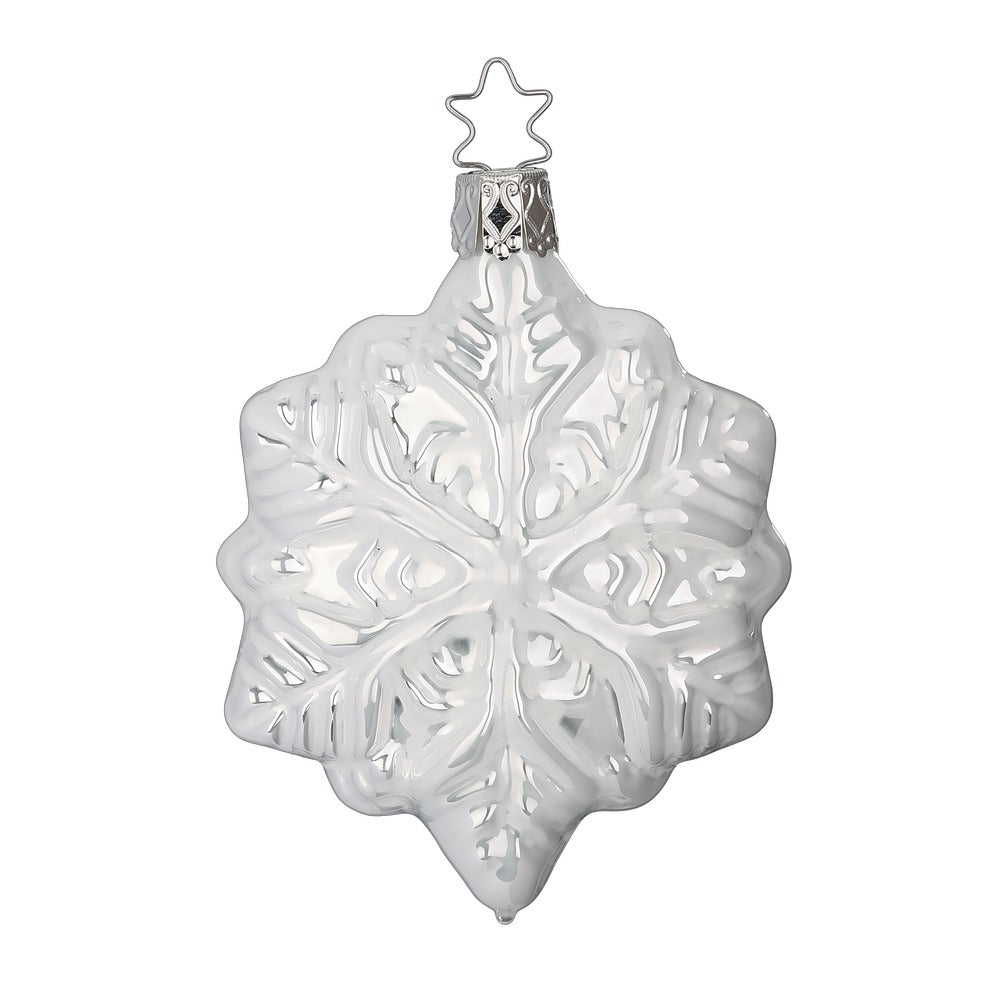 inge-glas-schneeflocke-wei-9-cm-glas-anh-nger-stern image 1