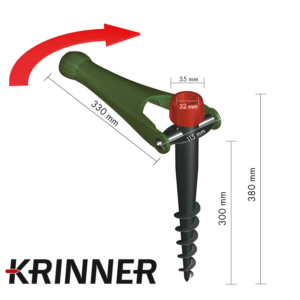krinner-vario-drill-oliv-bodenanker-f-r-sonnenschirm image 3
