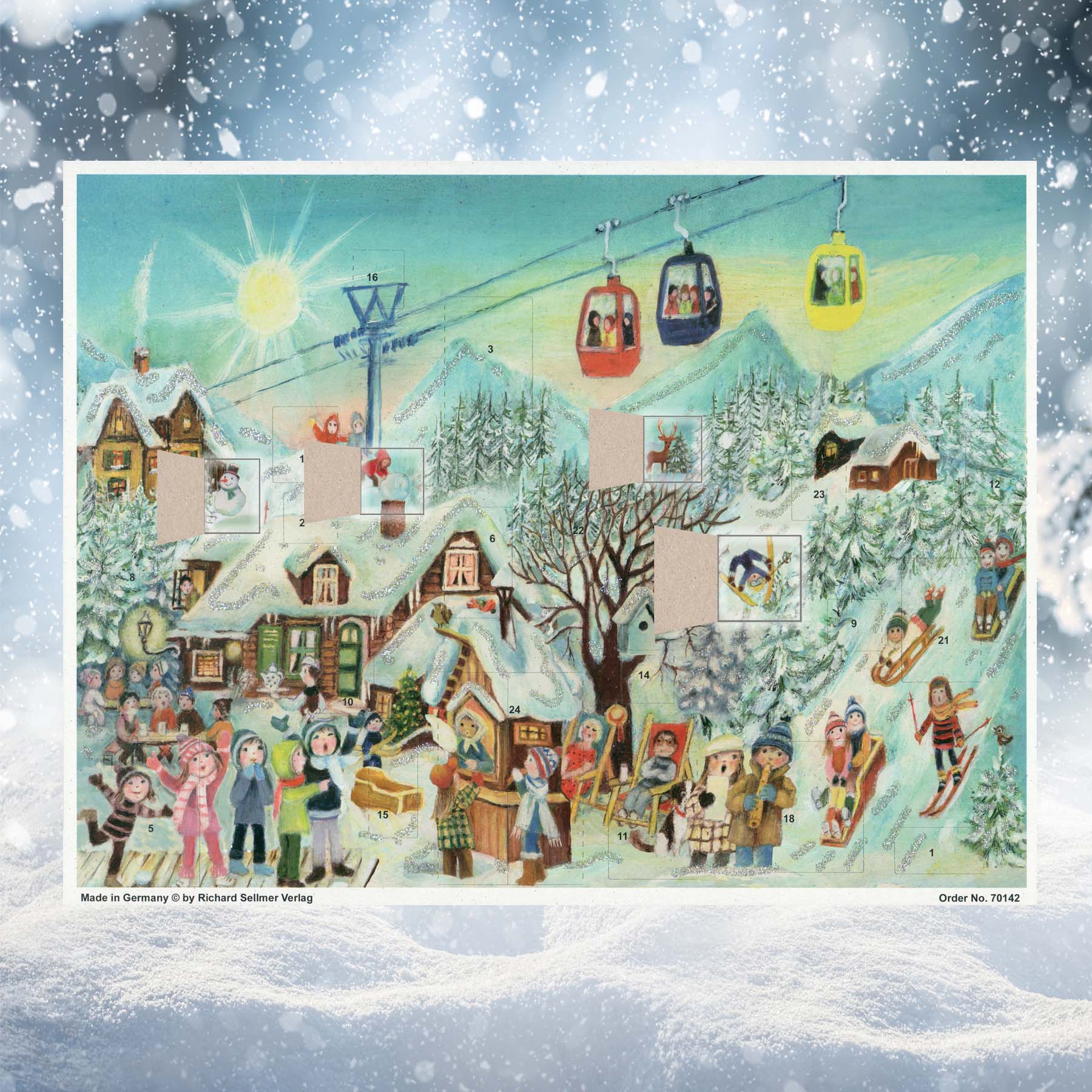 sellmer-verlag-adventskalender-im-skigebiet-bergwinter-gro-format image 2