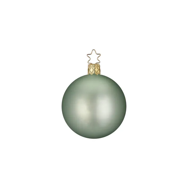 inge-glas-christbaumkugel-salbei-matt-8-cm image 1