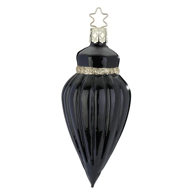 inge-glas-schwarzes-juwel-christbaumkugel-11-cm-schwarz image 1