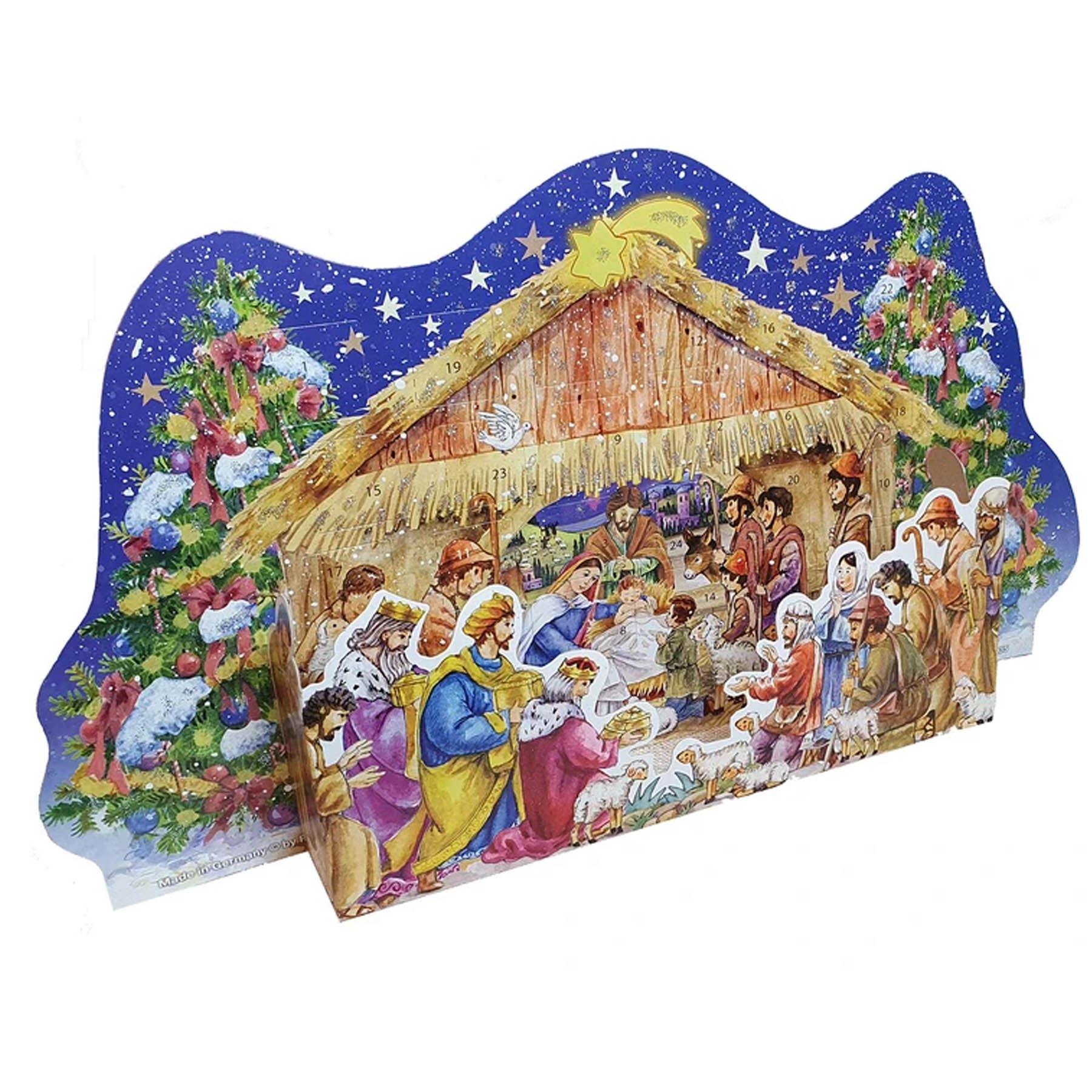 sellmer-verlag-aufstell-adventskalender-bei-der-weihnachtskrippe image 1