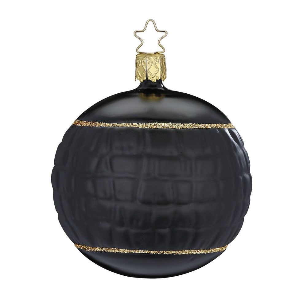 inge-glas-leder-baumkugel-schwarz-8-5-cm image 1