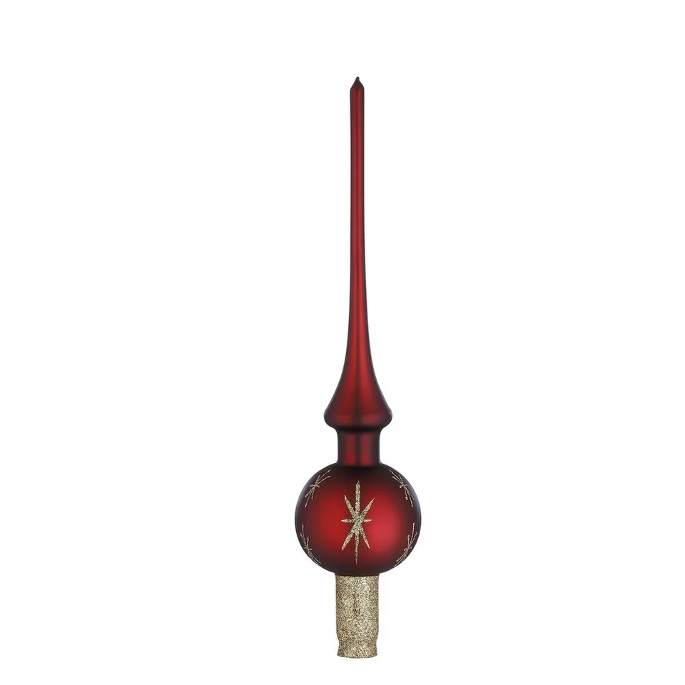 inge-glas-sternentanz-baumspitze-7-x-30-cm-bordeaux-matt image 1