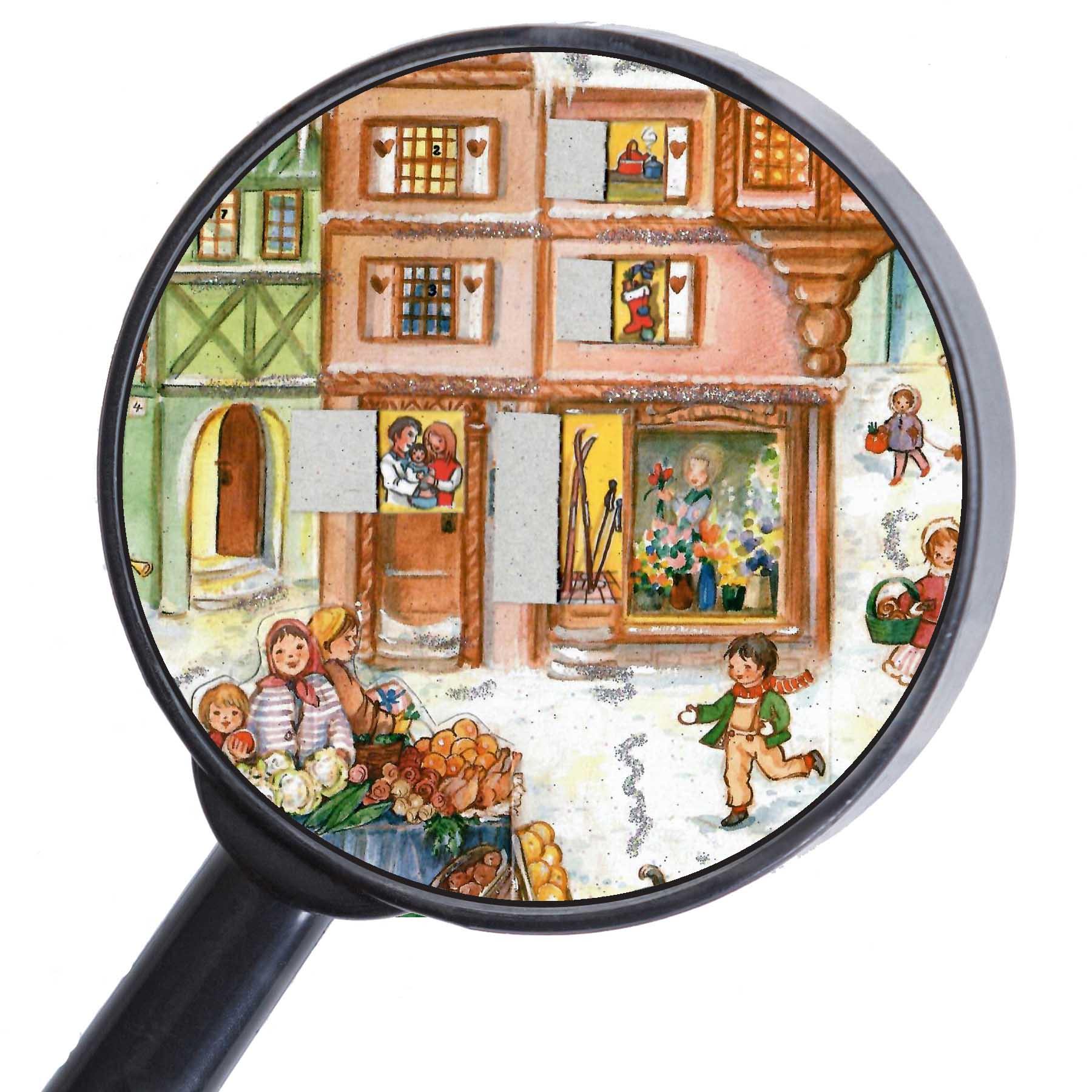 sellmer-verlag-adventskalender-marktplatz-konturgestanzter-papier-adventskalende image 4