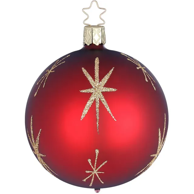 inge-glas-sternentanz-christbaumkugel-glas-10-cm-burgundy image 1