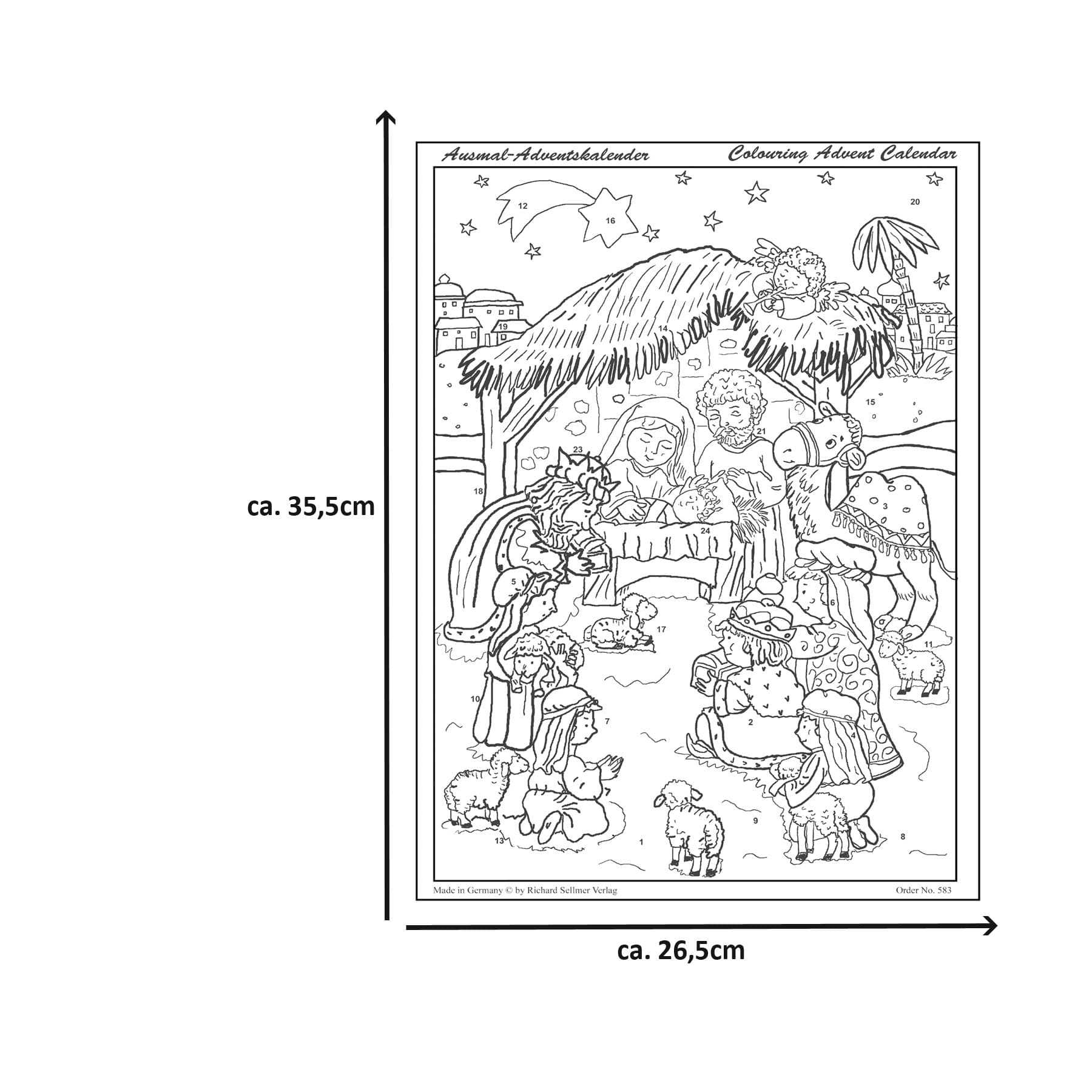 sellmer-verlag-ausmal-adventskalender-die-krippe-von-bethlehem image 4