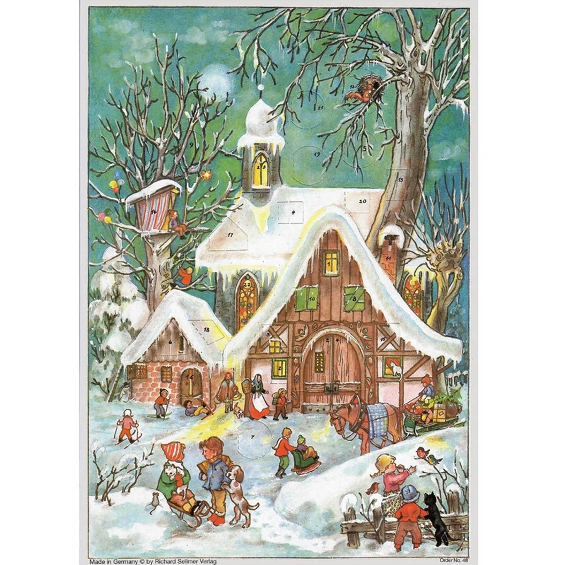 sellmer-verlag-adventskalender-a4-winterliches-treiben-hochformat image 1