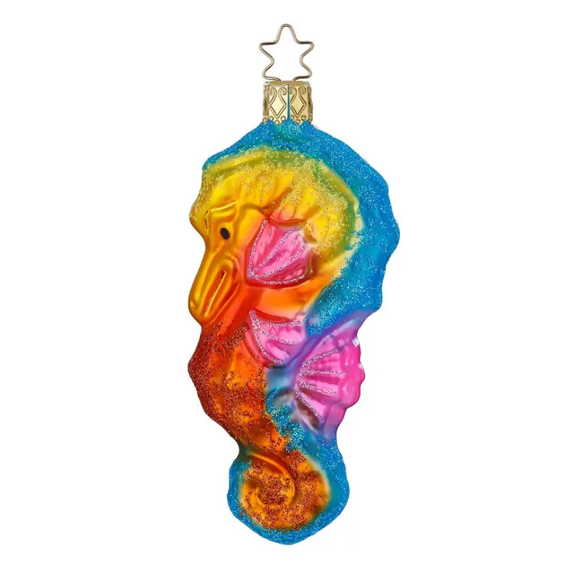 inge-glas-seepferdchen-glas-weihnachtsbaumschmuck-12-5-cm image 1
