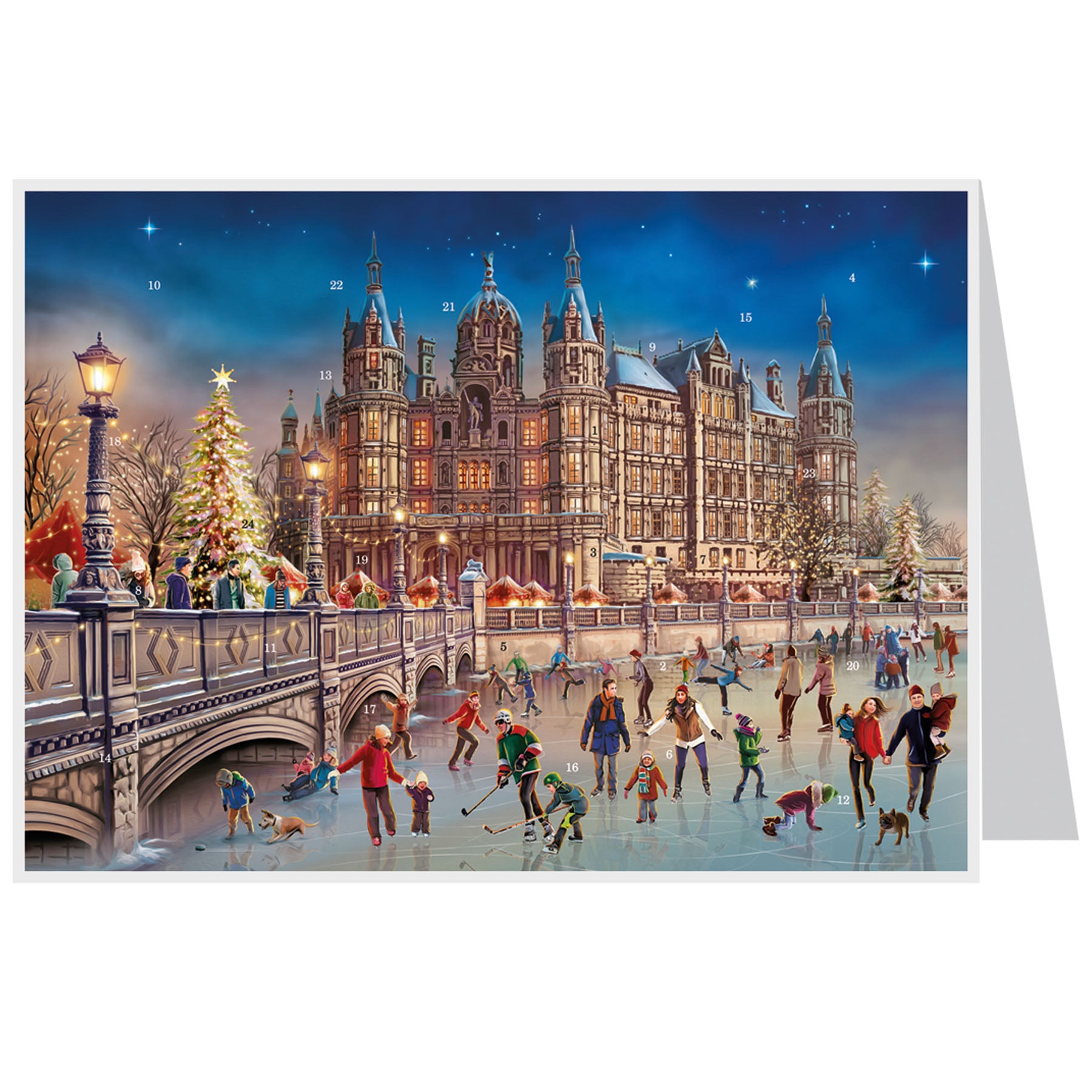 sellmer-verlag-postkarten-adventskalender-schweriner-schloss-a6 image 1