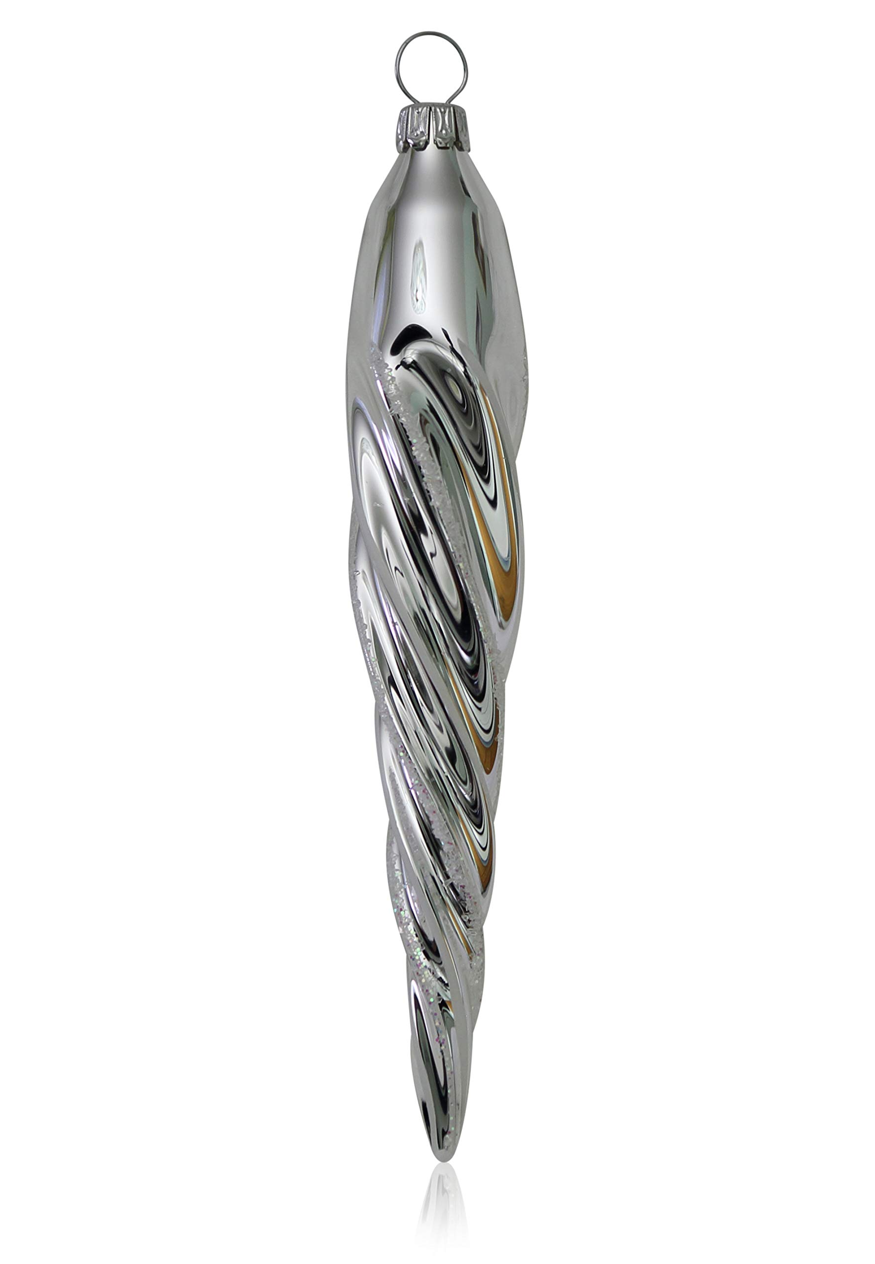lauschaer-glas-eiszapfen-silber-mit-dekor-d-nn-mundgeblasen image 1