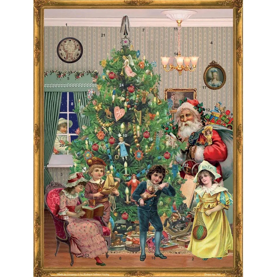 sellmer-verlag-adventskalender-unter-dem-weihnachtsbaum-gro-format image 1