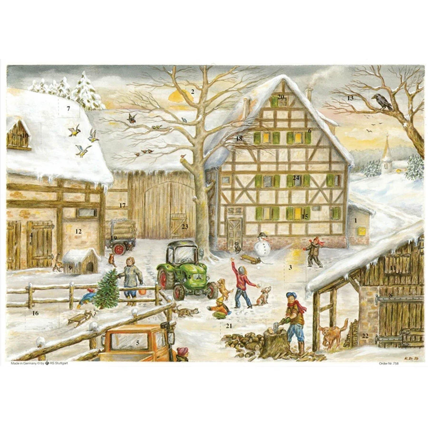 sellmer-verlag-adventskalender-winter-auf-dem-bauernhof-kinder-gro-format image 1