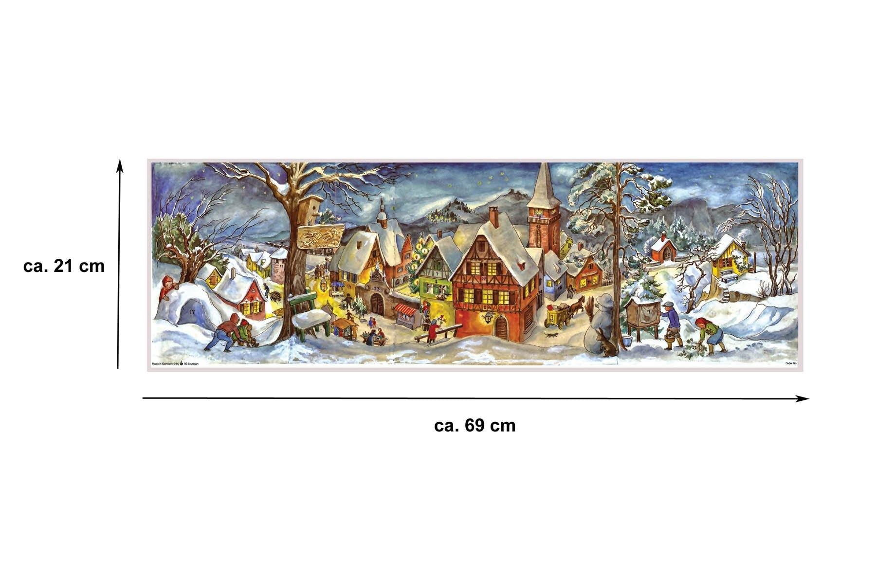 sellmer-verlag-panorama-adventskalender-kleines-dorf-im-winter-aufstellkalender image 6