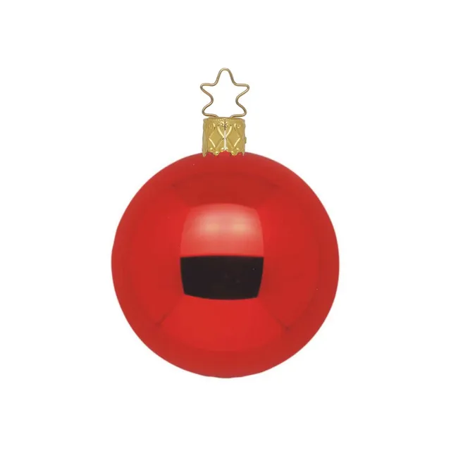 inge-glas-christbaumkugel-rot-glanz-12-cm image 1