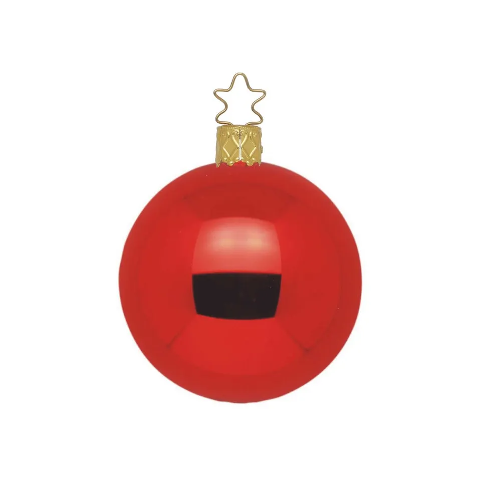 inge-glas-christbaumkugel-rot-glanz-12-cm image 1