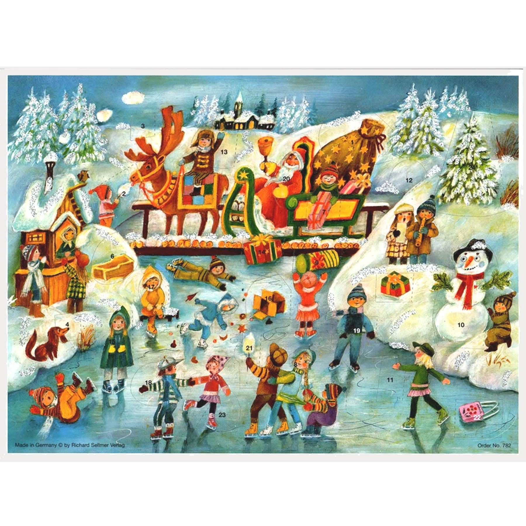 sellmer-verlag-adventskalender-spa-beim-eislaufen-gro-format image 1