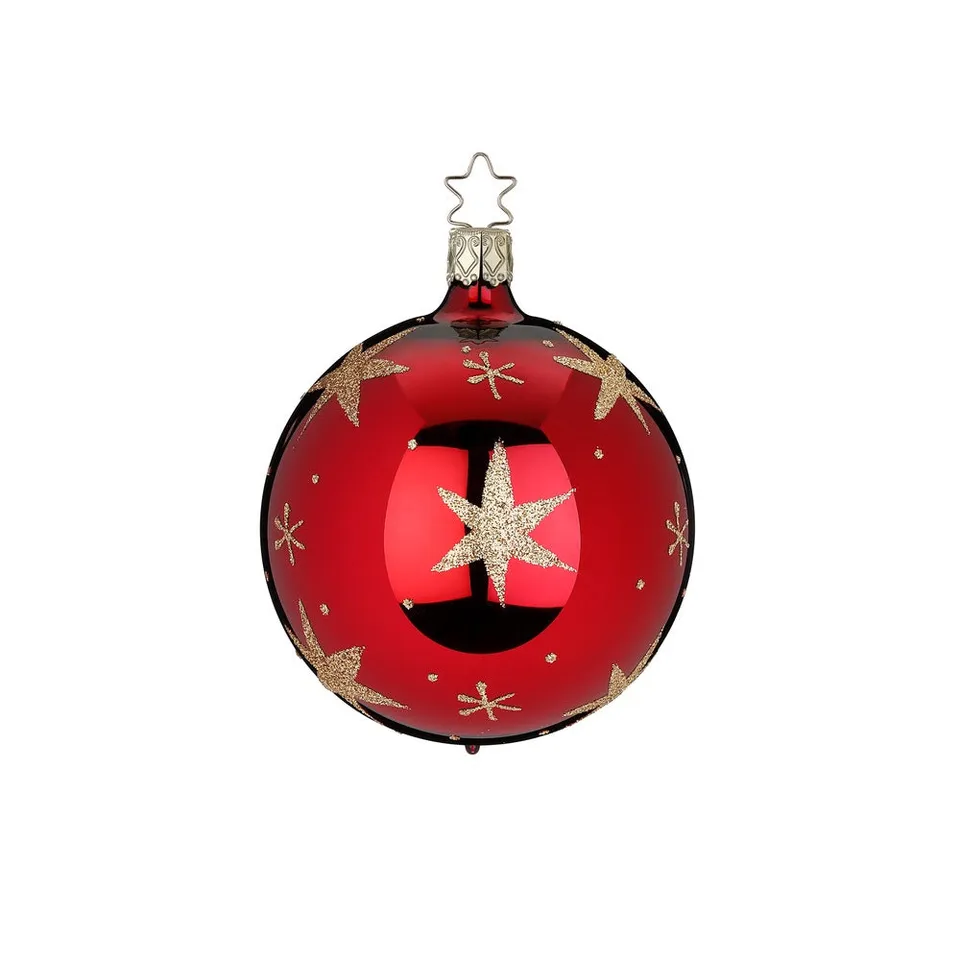 inge-glas-sternenlicht-christbaumkugel-glas-rot-6-cm image 1