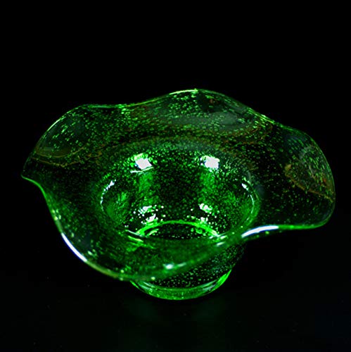 lauschaer-glas-schale-kerzenhalter-granulat-20x8cm-waldglas image 1