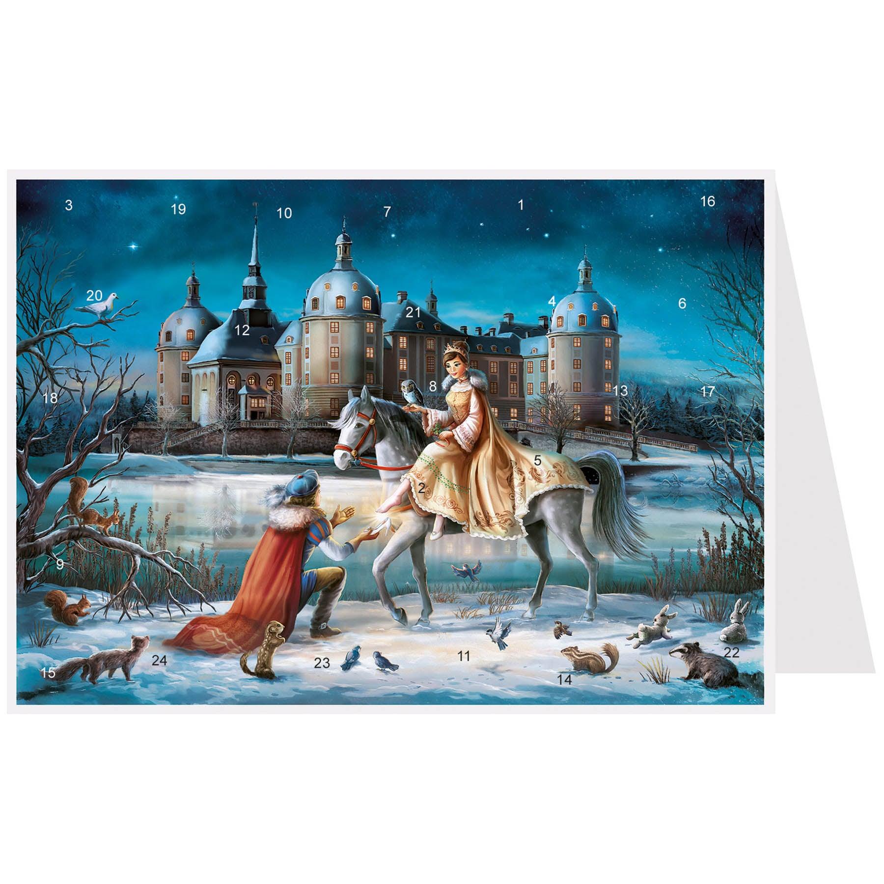 sellmer-verlag-postkarten-adventskalender-moritzburg-schloss-motiv-a6 image 1