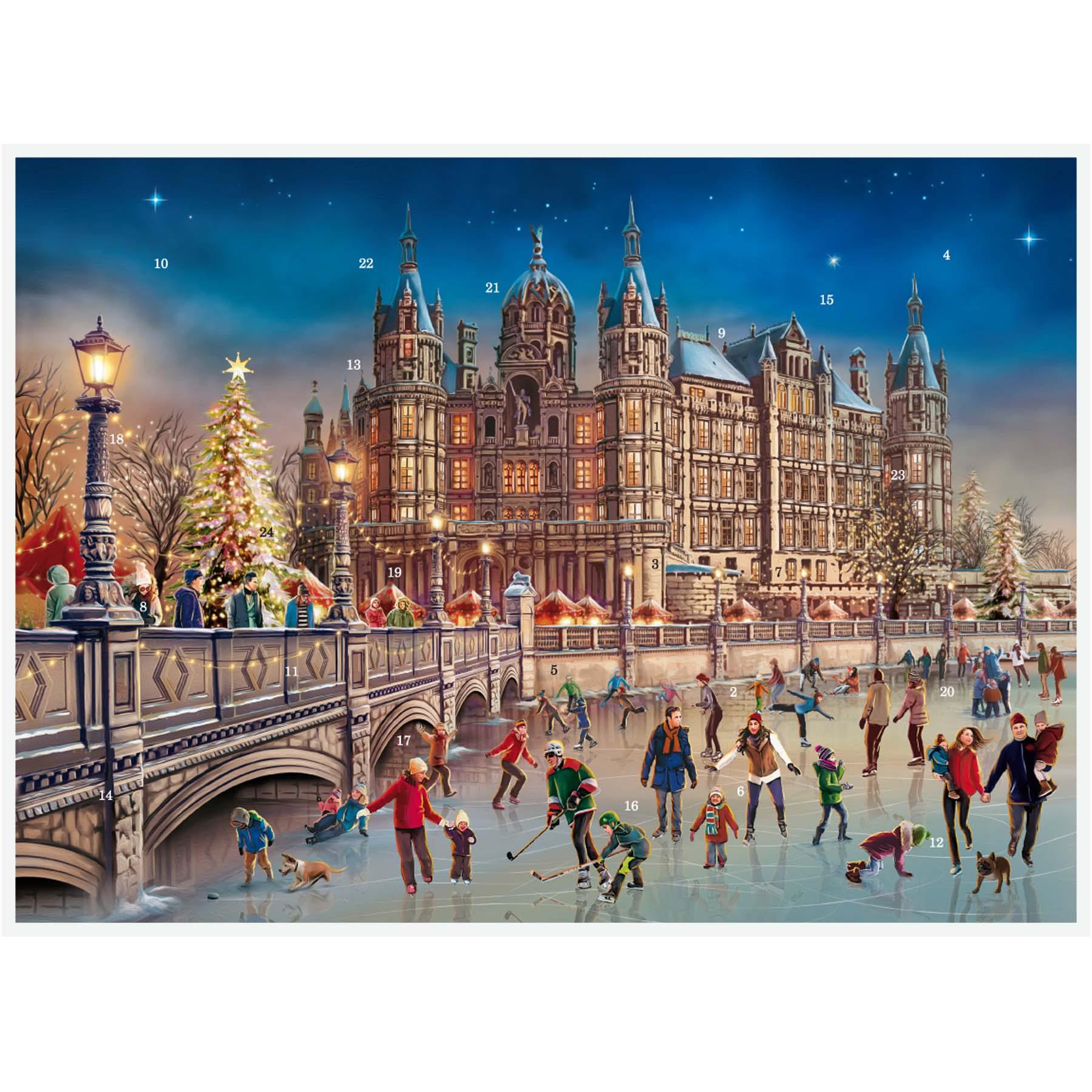 sellmer-verlag-adventskalender-schweriner-schloss-a3-querformat image 1