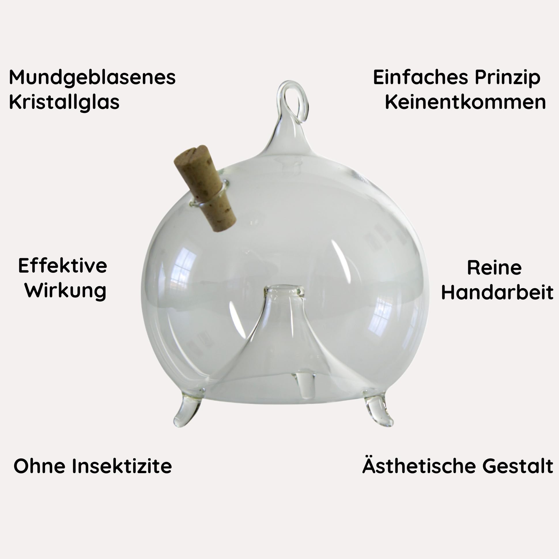 lauschaer-glas-fliegenfalle-zum-h-ngen-8cm-klarglas-mundgeblasen image 2