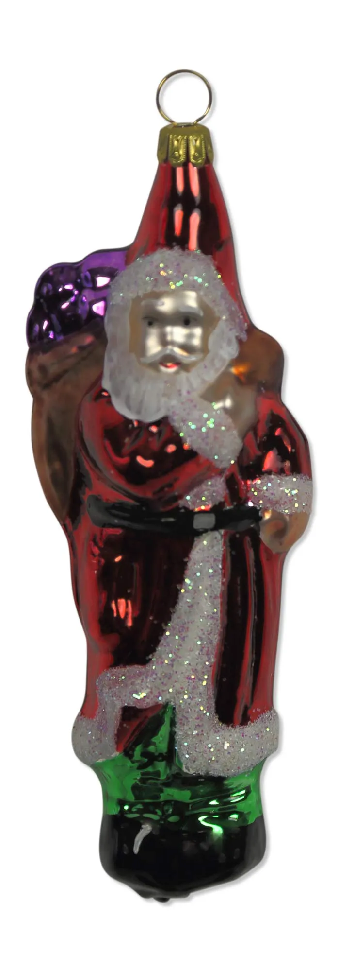 lauschaer-glas-gro-er-weihnachtsmann-mit-rucksack-christbaumschmuck image 1