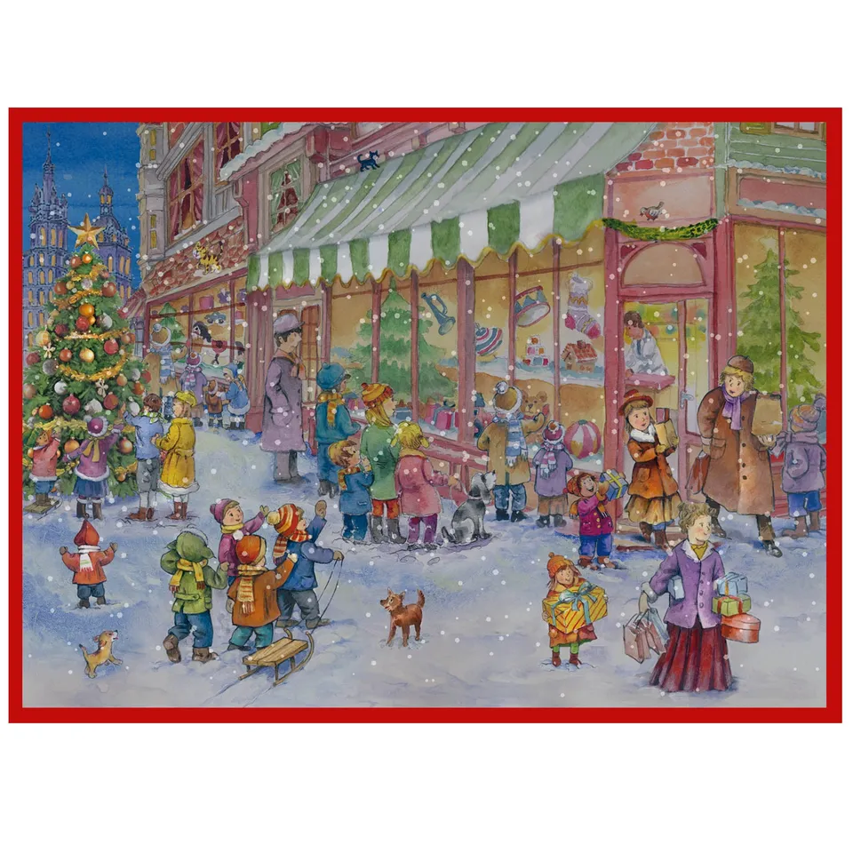 sellmer-verlag-gro-er-adventskalender-am-spielzeugladen-gro-format-querformat image 1
