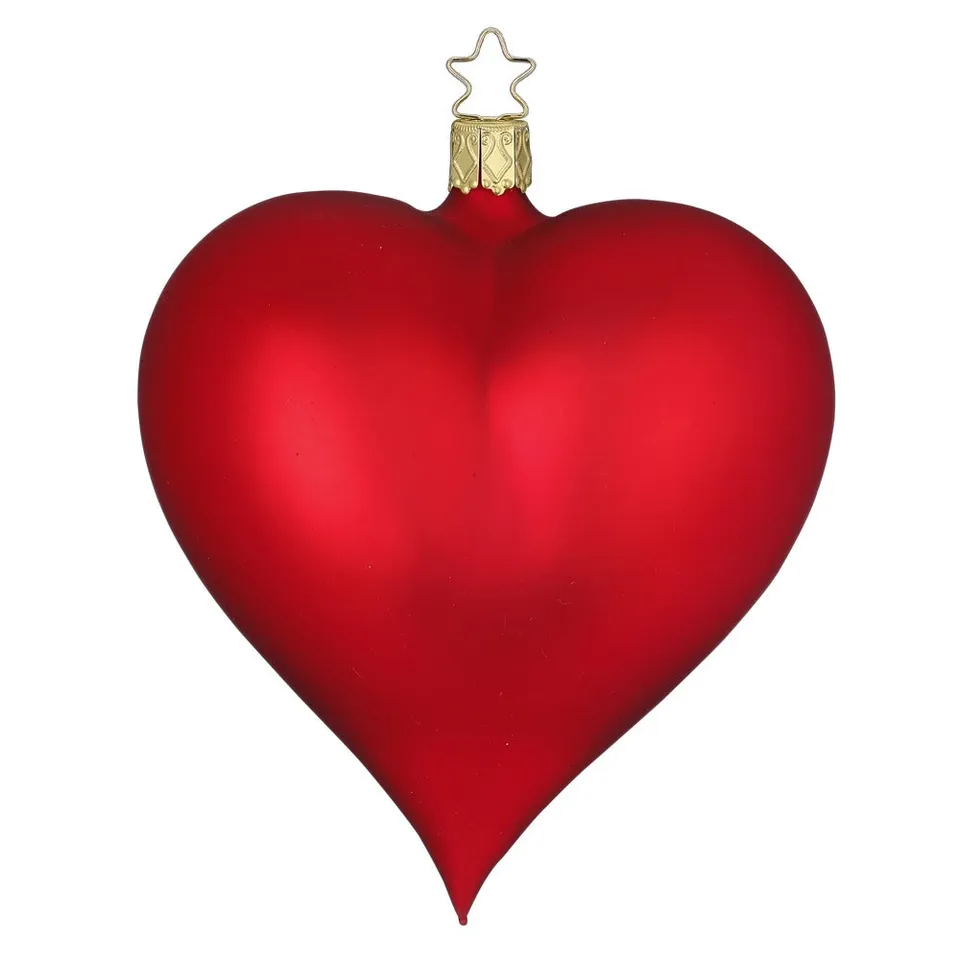 inge-glas-manufaktur-herz-glas-anh-nger-rot-matt-13-cm image 1