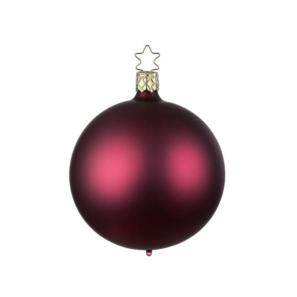 inge-glas-kugel-rotwein-matt-glasbaumkugel-12-cm image 1