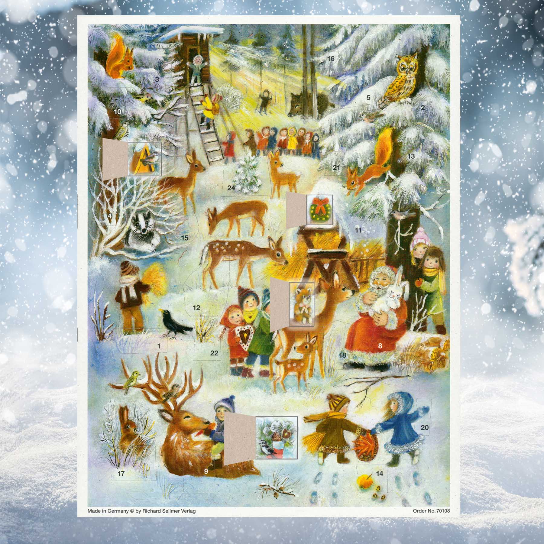 sellmer-verlag-adventskalender-weihnachten-im-wald-papier-gro-format image 2
